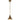 Lámpara colgante Quoizel Emery 1L metal, cristal E27, D 20cm