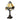 Lámpara de mesa Quoizel Holmes 1L Tiffany, metal, E14, altura 30 cm