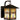 Lámpara de pared para exterior Quoizel Inglenook 1L, cristal Tiffany, metal, E27, altura 28 cm