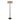 Lámpara de pie Quoizel Laguna 2L de metal, cristal de mica color topo, E27, altura 52 cm