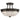 Lámpara de techo Quoizel Mantle 2L negra E27, D 32cm