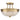 Lámpara de techo Quoizel Mantle 2L de latón, E27, diámetro 32 cm