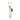 Aplique de pared Quoizel Taylor 1L de acero, cristal opalino G9, altura 49 cm