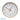 Reloj De Pared Turon Cobre/blanco 55x55x5 Cm Movimiento Continuo