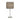 Sobremesa Alexandra 1xe14 Niquel/madera Gris 42x17x17 Cm