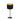 Sobremesa Anuska 1xe14 Negro/negro-oro 46x16x16 Cm