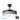 Ventilador Dc Moda 72w Negro/surco Gris 108d 3aspas 7200lm 3000k.4000k.6000k Remoto+memoria+temporizador