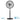 Ventilador De Pie Africo 120w Negro Regx55x55 Cm 3 Velocidades Fijo Y Rotatorio