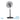 Ventilador De Pie Reforzado Negro 3 Vel. 75W 5 Aspas Aluminio Plata Giro 360 Regx50x50 Cm