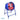 Ventilador Industrial Dana Azul/rojo 550w 1vel 4aspas C/soprte 103x58x32cm
